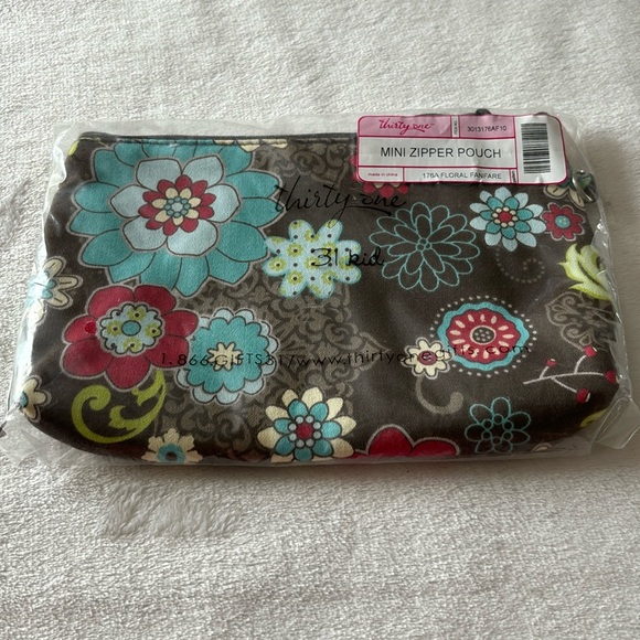 thirty-one Mini Zipper Pouch - Floral Fanfare - Picture 4 of 7